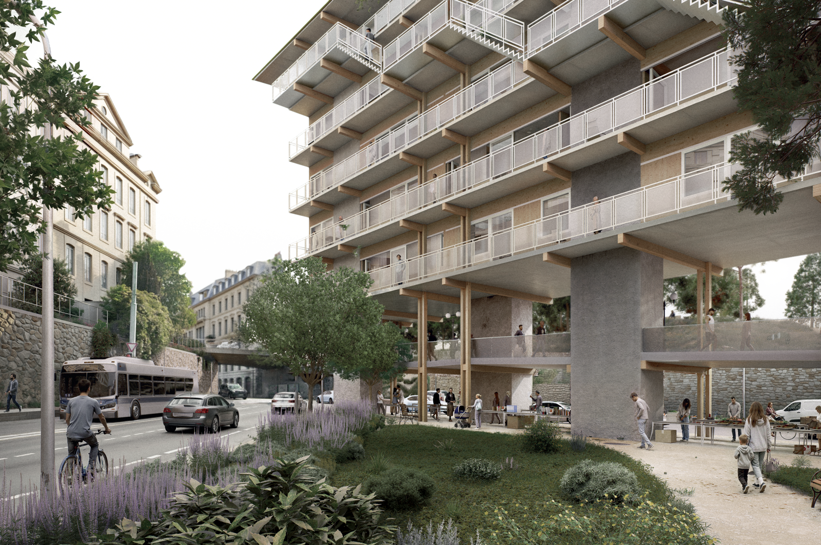 Logement collectif, vue 1 — Genève (CH)