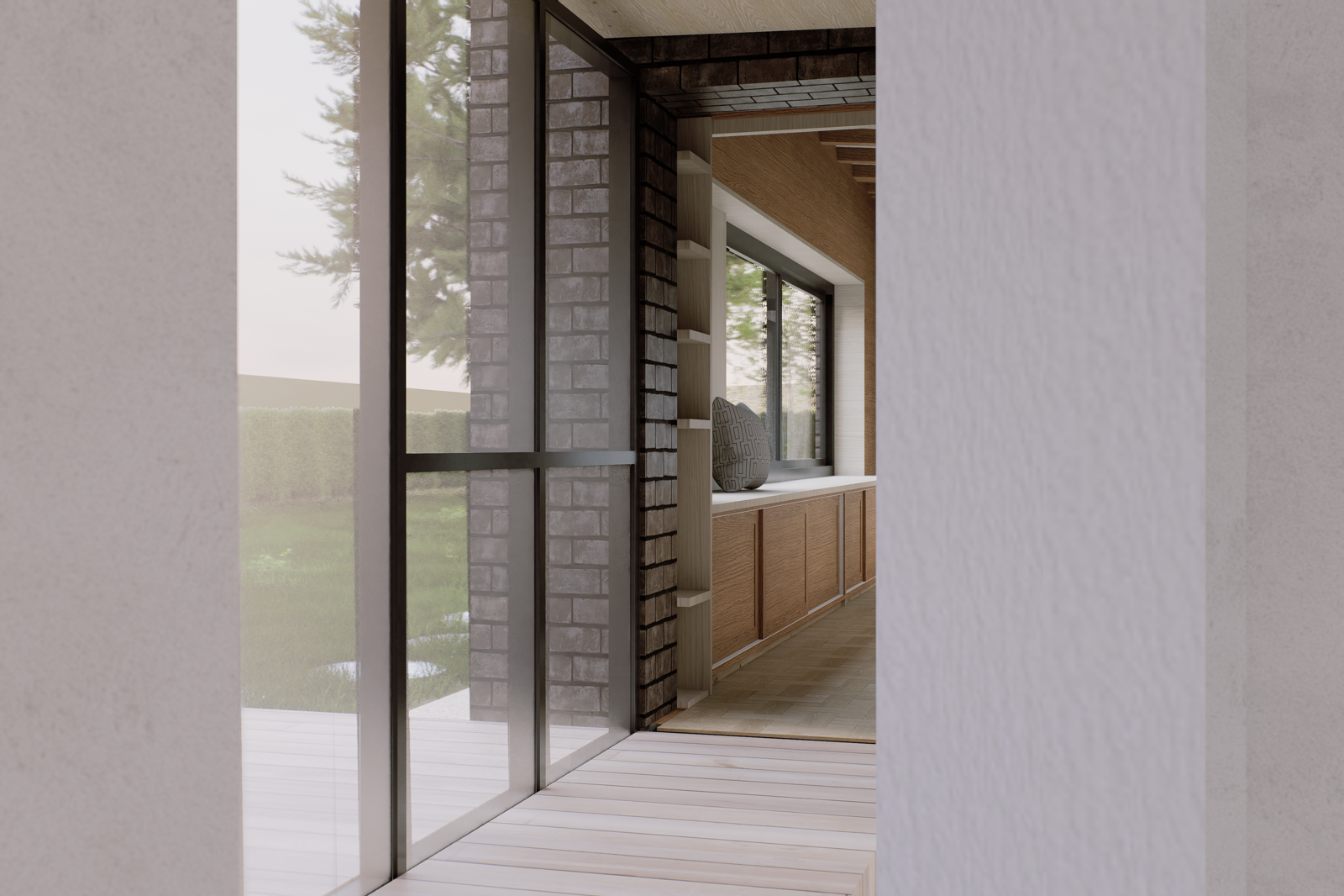 Extension en bois, vue 3 — Marcq-en-Barœul (59)