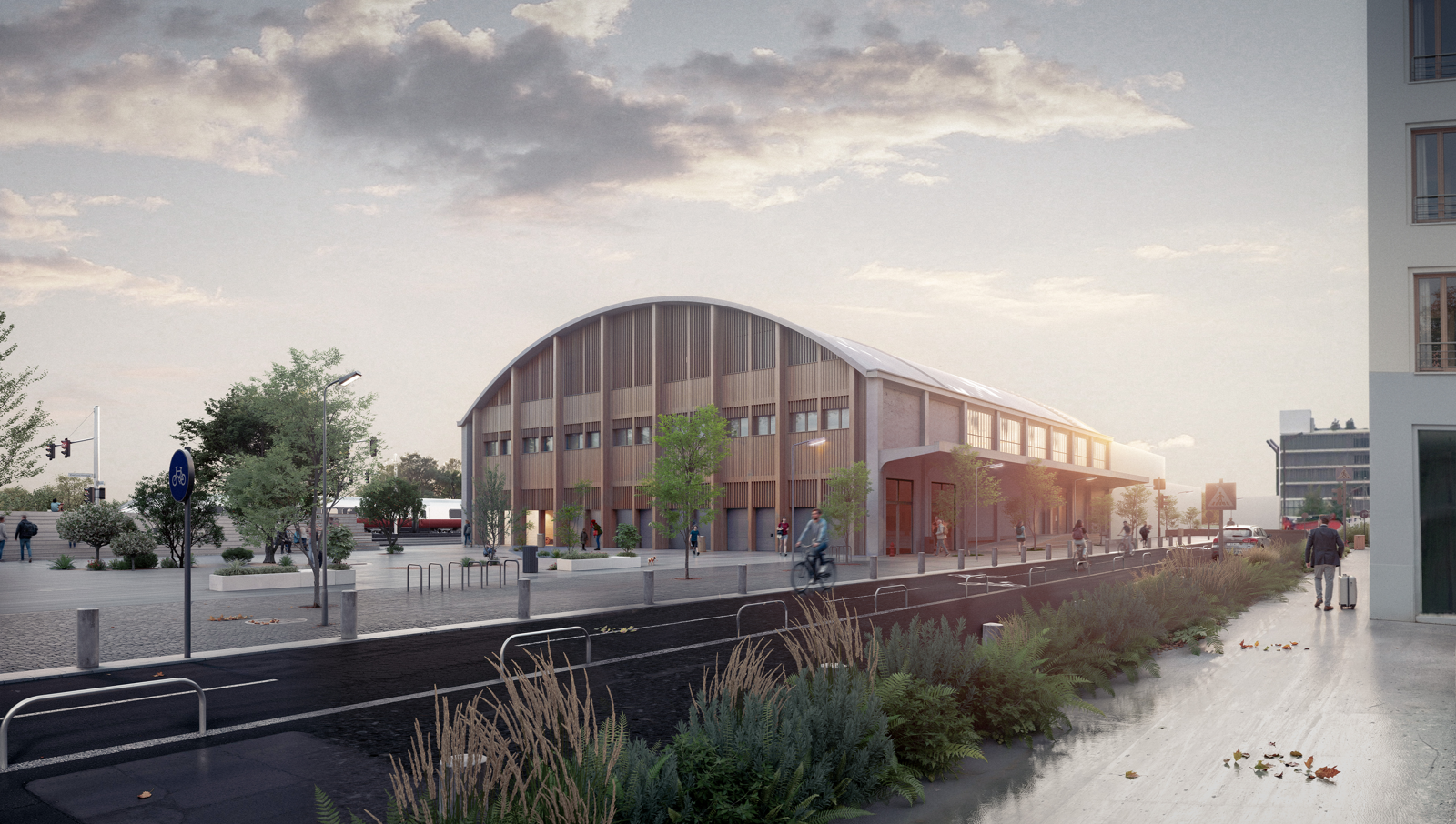Insertion paysagère — Halle Taponnier, Annemasse (74)