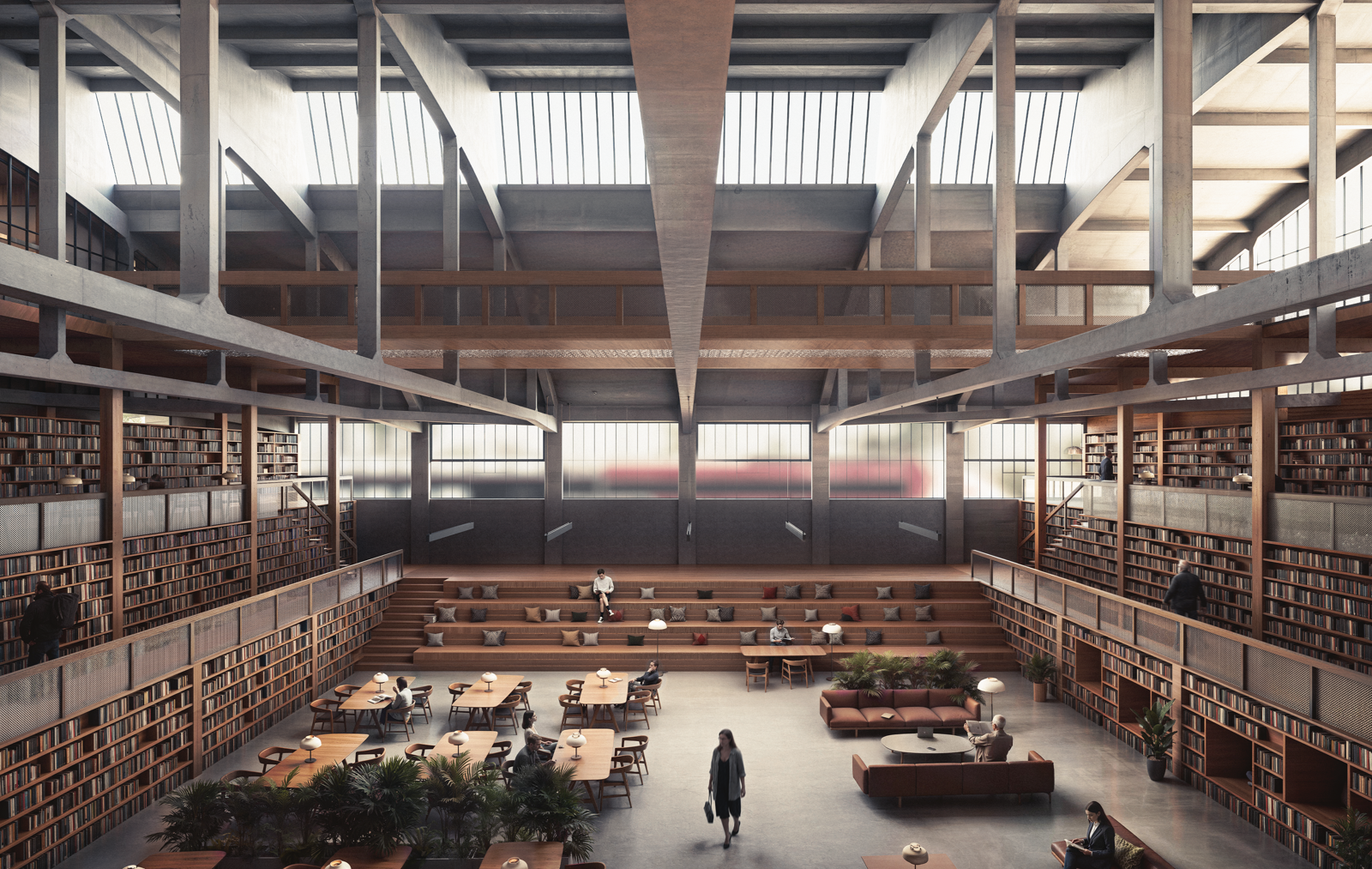 Salle de lecture — Halle Taponnier, Annemasse (74)